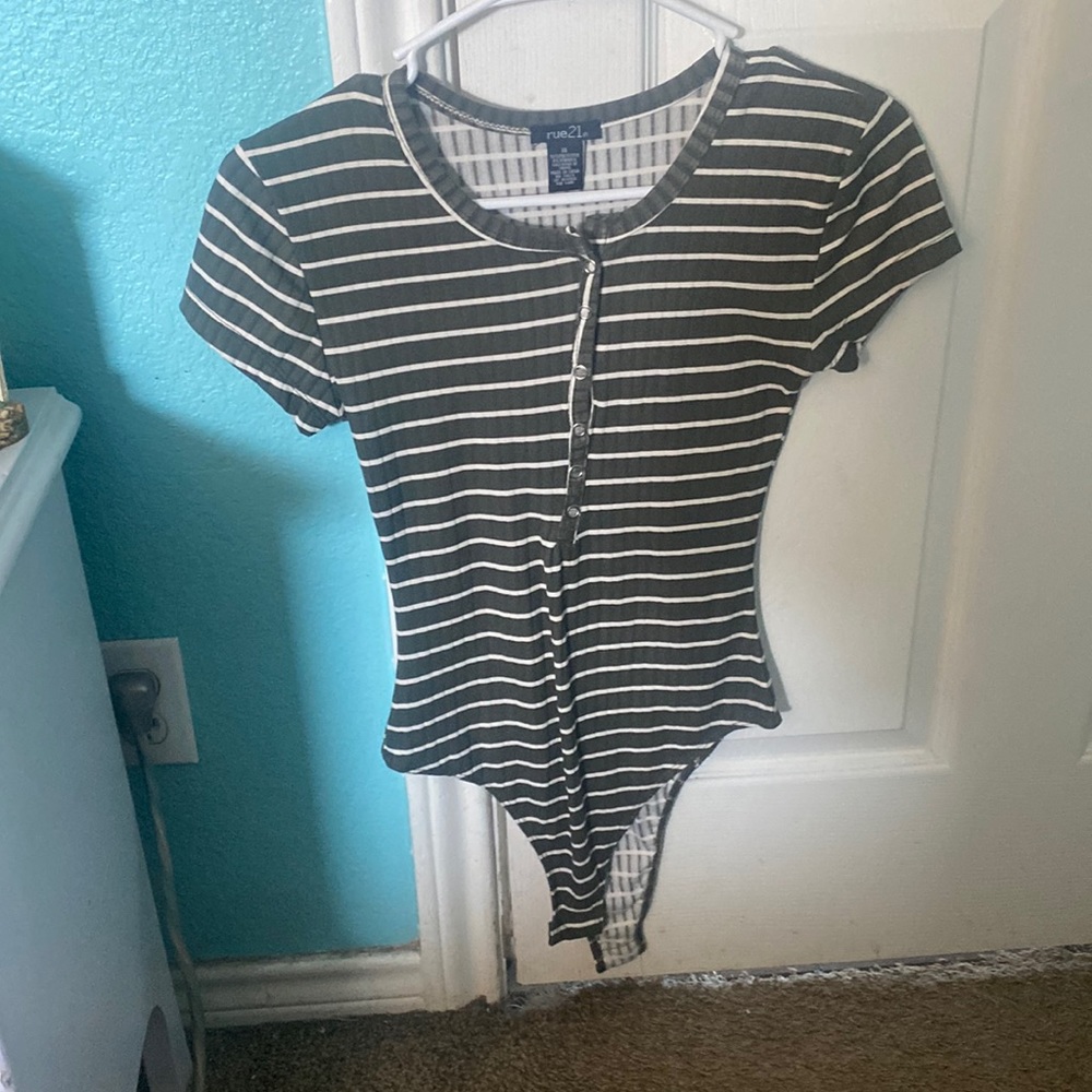 A button down one piece top
